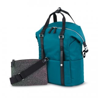 SAMSONITE & SARAH JESSICA PARKER: THE CARRIED AWAY CONVERTIBLE-Teal/Black Glitter Glow
